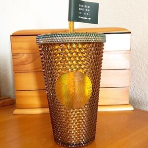 Starbucks 50th Anniversary Gold Studded Tumbler